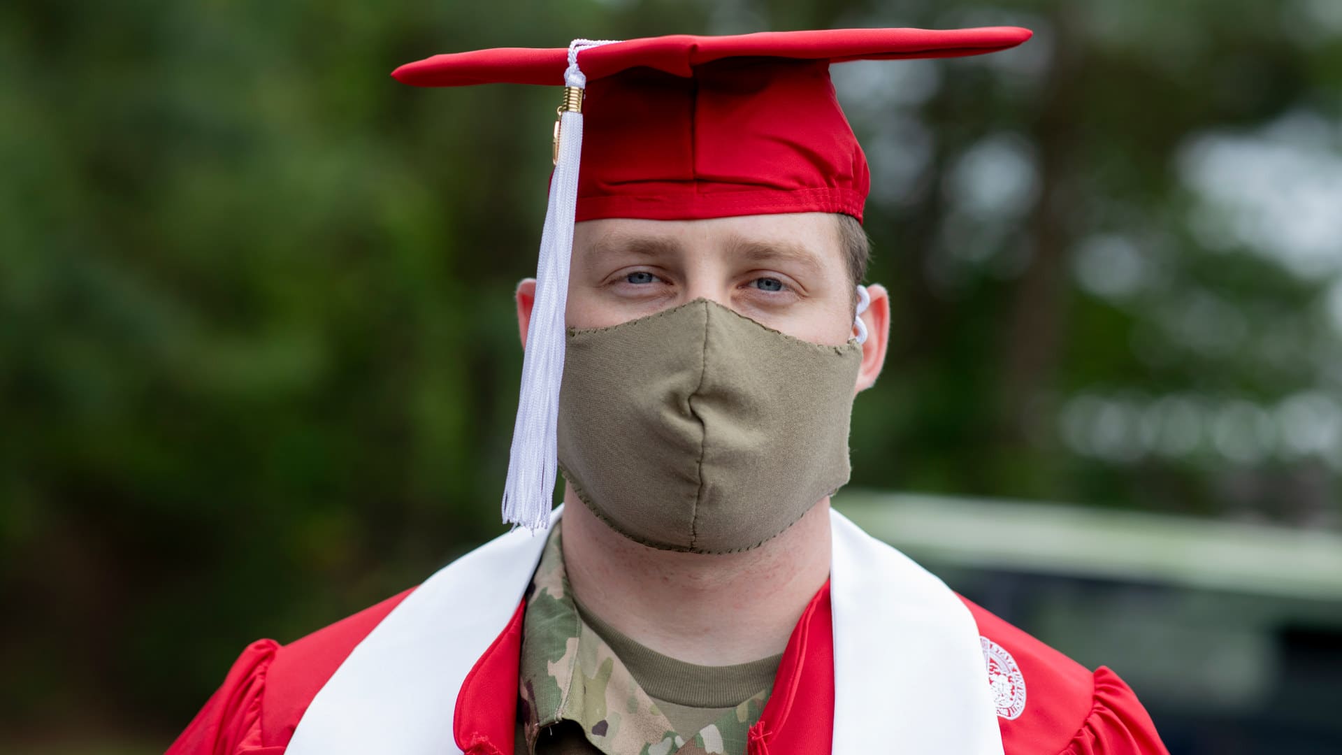 North Carolina Army National Guard Cpl. Chase Boozer graduated from North Carolina State University in May. His graduation ceremony was cancelled due to Covid-19.