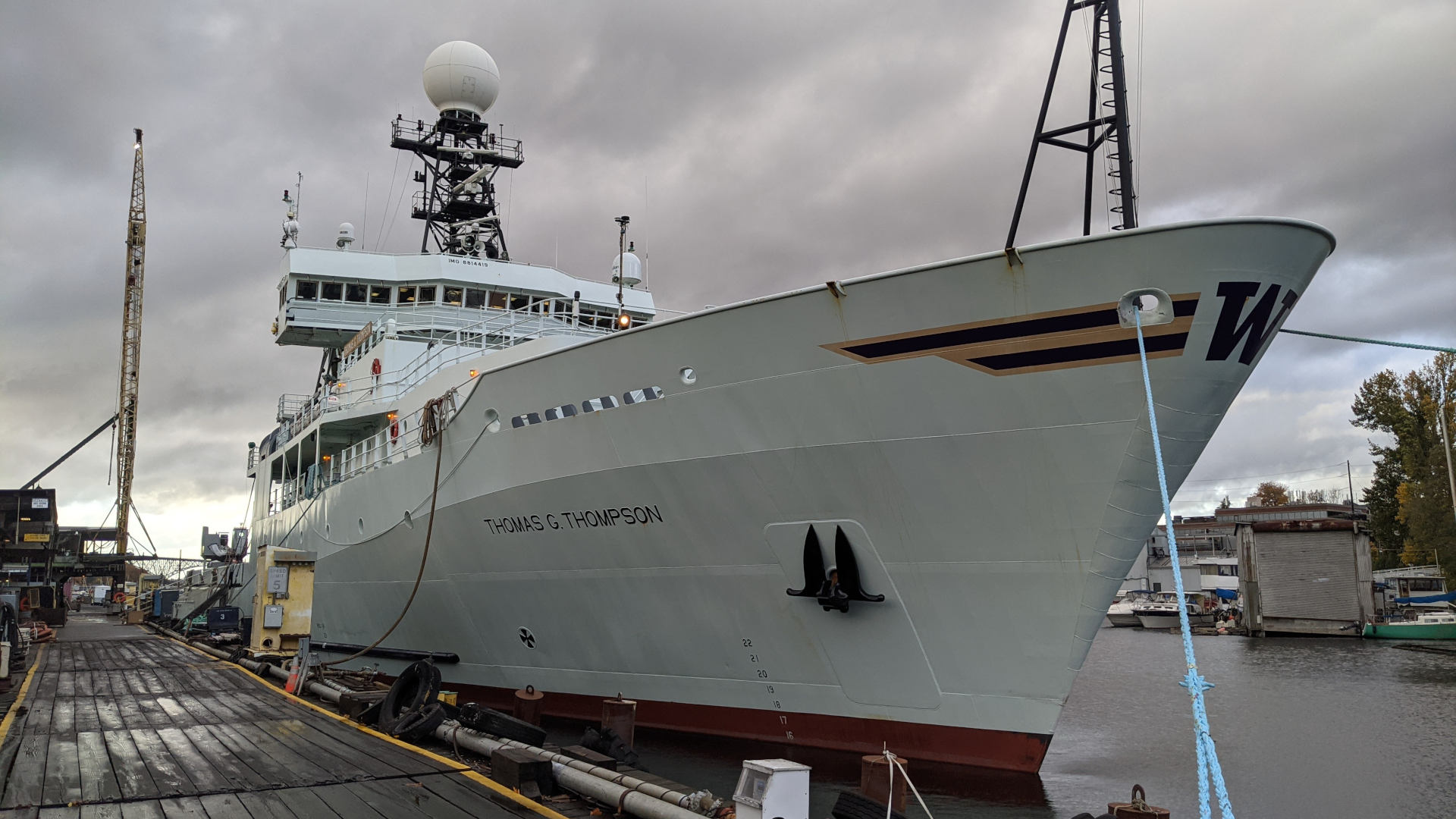 The RV Thomas G. Thompson, a research vessel owned and operated by the University of Washington.